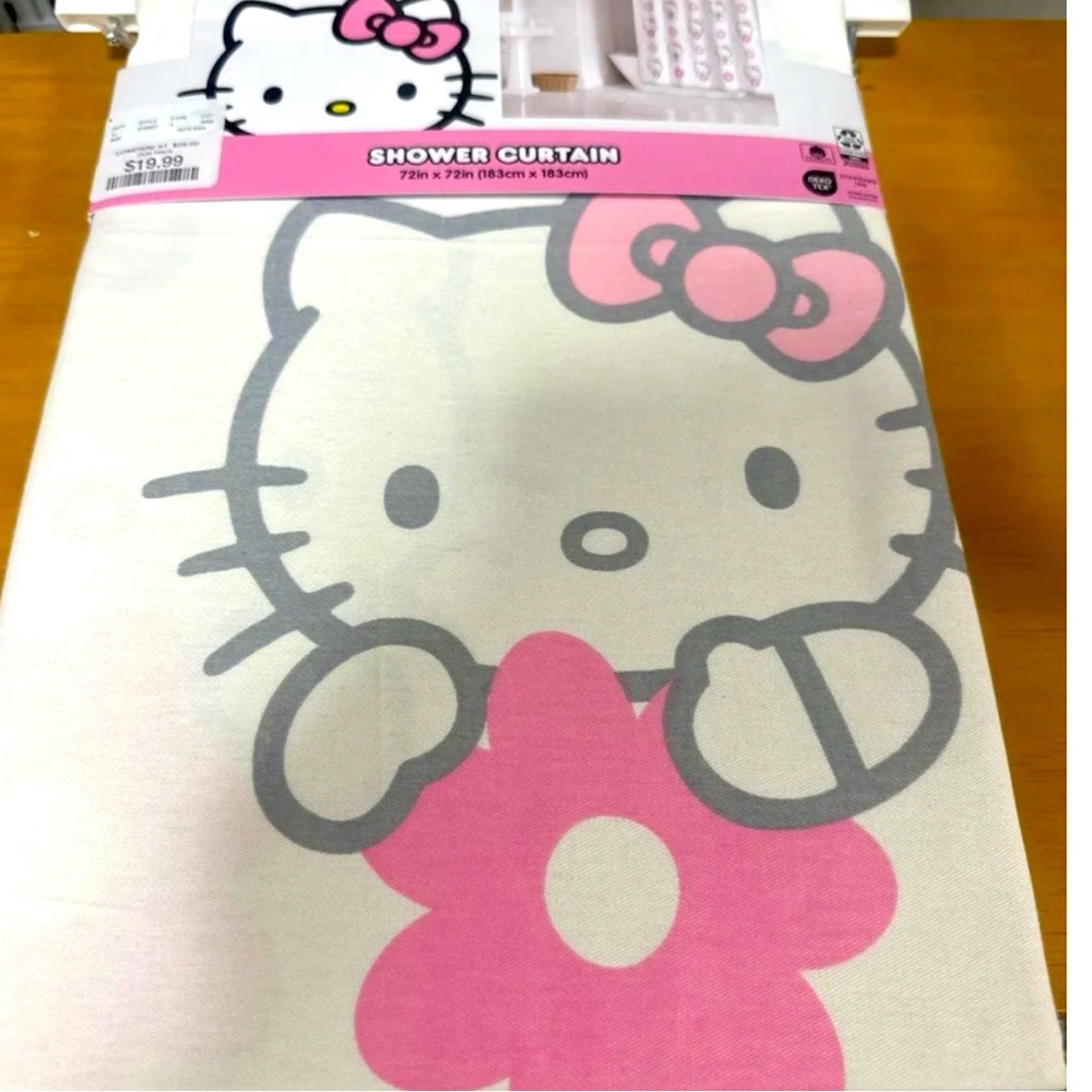Hello Kitty shower curtain new ships same day